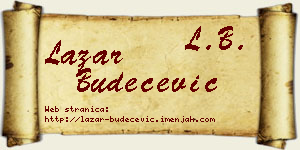 Lazar Budečević vizit kartica